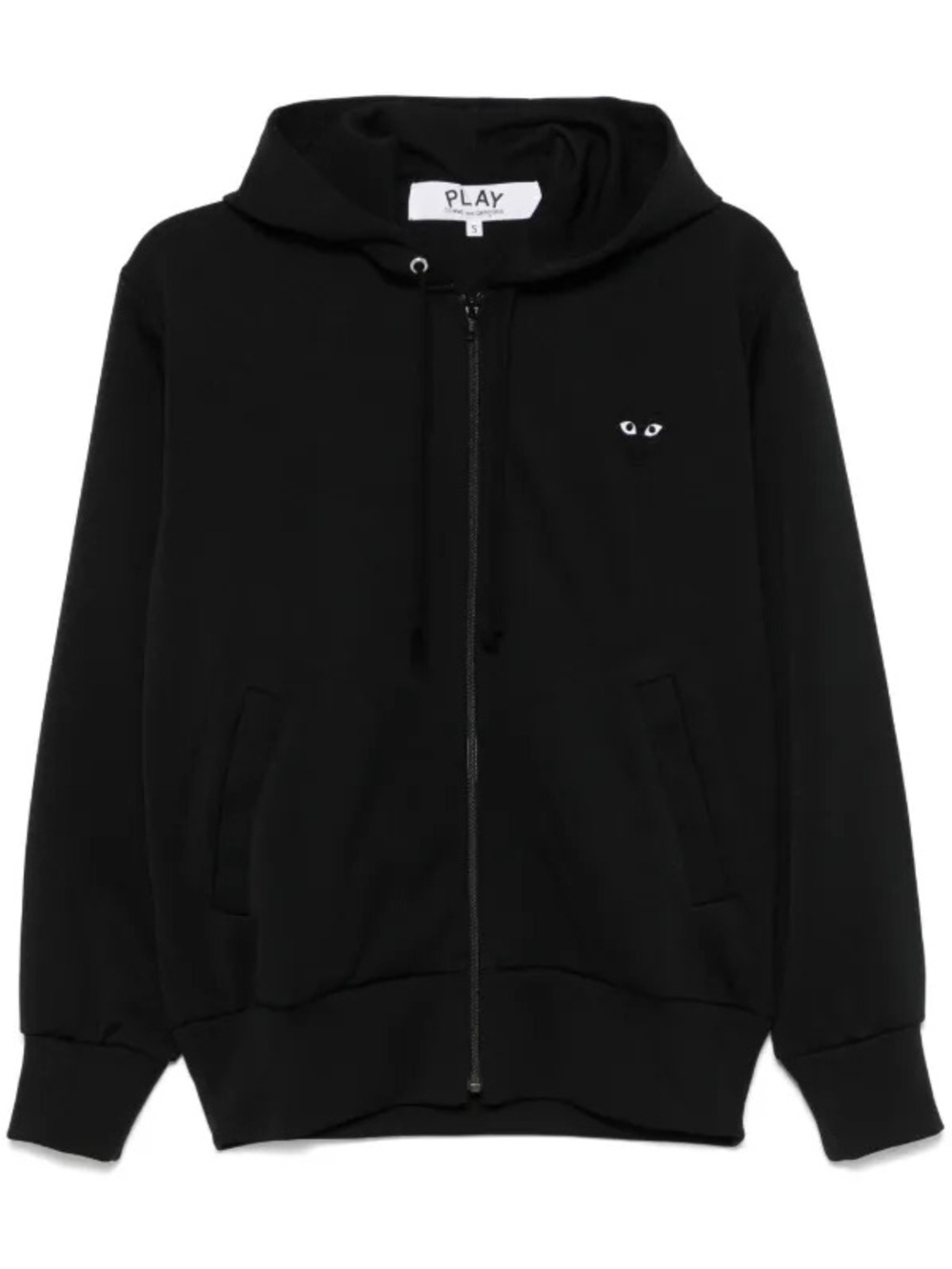 Comme des Garcons PLAY Play Big Black Heart Zip Up Hoodie